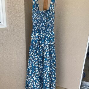 Floral Blue Maxi Dress
